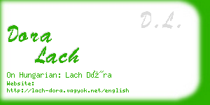 dora lach business card